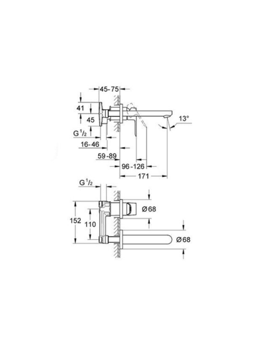 Змішувач для раковини Grohe BauLoop 20289000