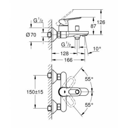 Змішувач для ванни Grohe BauLoop 23603000