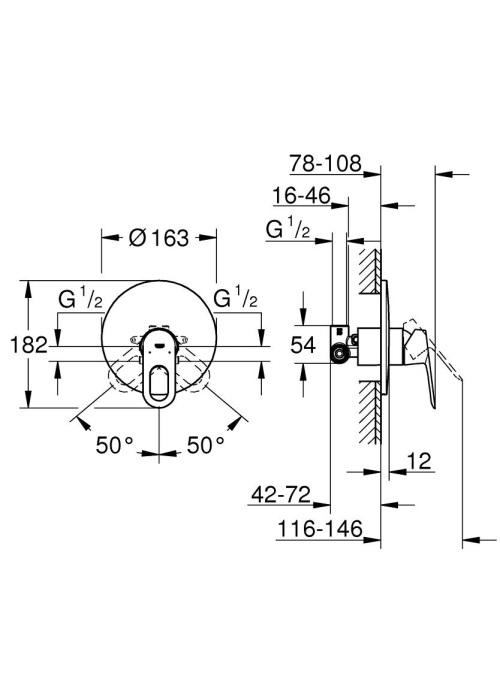 Змішувач для душу GROHE BauLoop 29080000