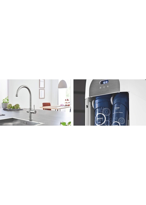 Змішувач кухонний Grohe GROHE Blue Home 31541000 з функцією очищення водопровідної води