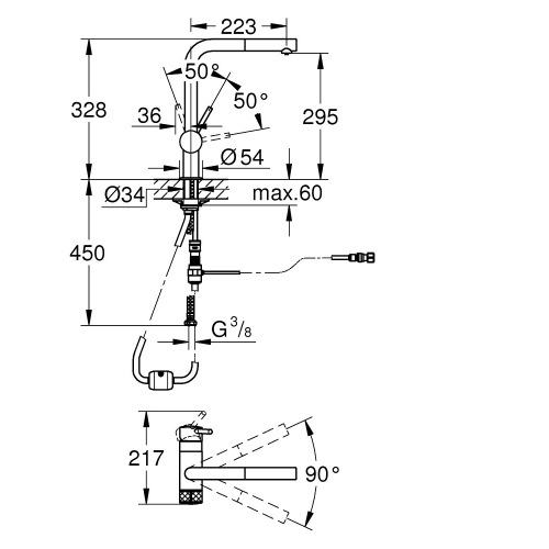 Змішувач для кухні Grohe Minta 31721DC0