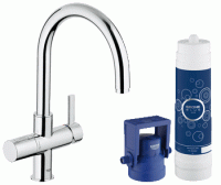 Змішувач кухонний GROHE Blue Pure із системою очищення води та підключенням до фільтру 33249001