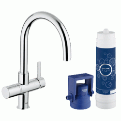 Змішувач кухонний GROHE Blue Pure із системою очищення води та підключенням до фільтру 33249001