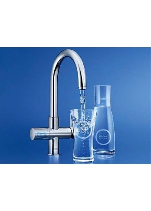 Змішувач кухонний GROHE Blue Pure із системою очищення води та підключенням до фільтру 33249001