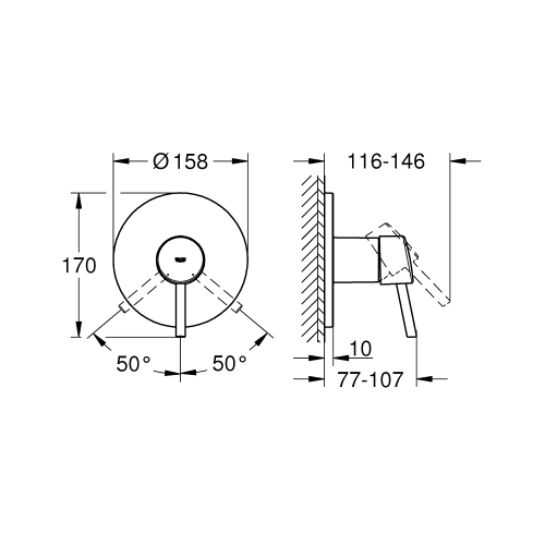 Змішувач для душу Grohe Concetto 24053001