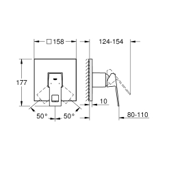 Змішувач для душу Grohe Eurocube 24061000