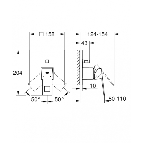 Змішувач для ванни Grohe Eurocube 24062000