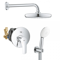 Душова система прихованого монтажу зі змішувачем Grohe Eurosmart з New Tempesta 210 25183003Ros