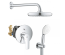 Душова система прихованого монтажу зі змішувачем Grohe Eurosmart з New Tempesta 210 25183003Ros