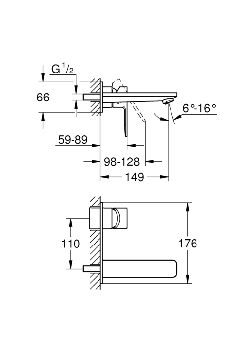 Змішувач для раковини Grohe Lineare 19409001 M-Size