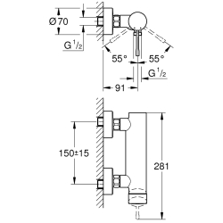 Змішувач для душу Grohe ESSENCE NEW, 33636DL1