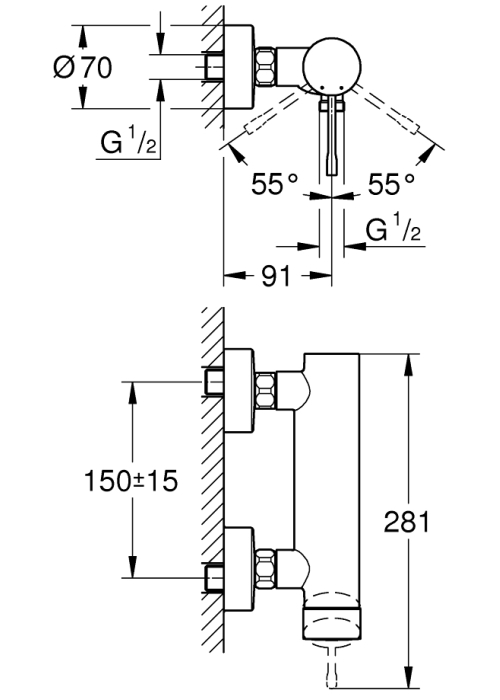 Смеситель для душа Grohe ESSENCE NEW, 33636DL1