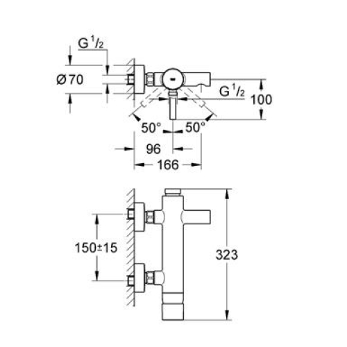 Змішувач одноважільний для ванни, DN 15 Grohe ESSENCE New, 33624001U SHOWROOM