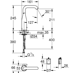 Інфрачервоний змішувач для раковини Grohe Essence E 36445000