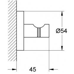 Гачок для банного халата Grohe Essentials, 40364AL1