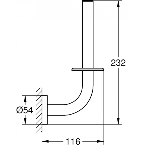 Тримач для туалетного паперу Grohe Essentials, 40385001