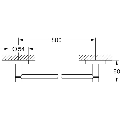 Тримач для банного рушника Grohe Essentials, 40386001