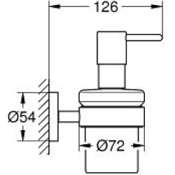 Дозатор рідкого мила з тримачем GROHE Essentials, 40448001