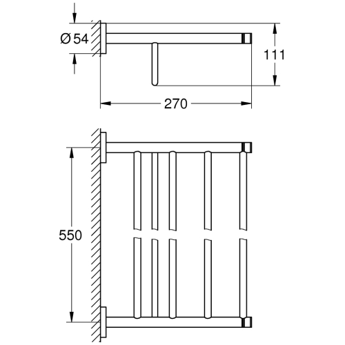 Тримач рушника Grohe Essentials, 40800001