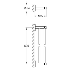 Тримач рушника Grohe Essentials, 40802001