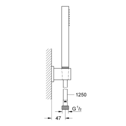 Душовий гарнітур Grohe Euphoria Cube Stick, 27702000 