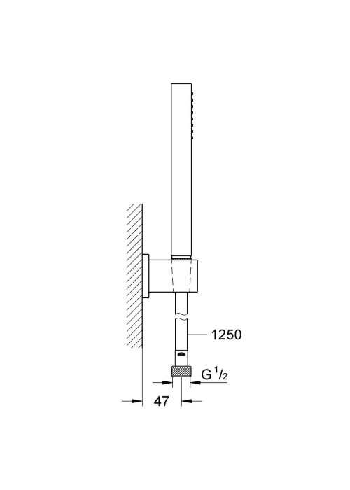 Душовий гарнітур Grohe Euphoria Cube Stick, 27702000 