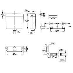 Унітаз-компакт Grohe Bau Ceramic 39346000