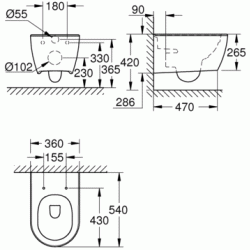 Підвісний унітаз Grohe Essence 3957100H