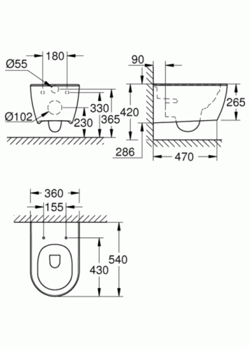 Підвісний унітаз Grohe Essence 3957100H