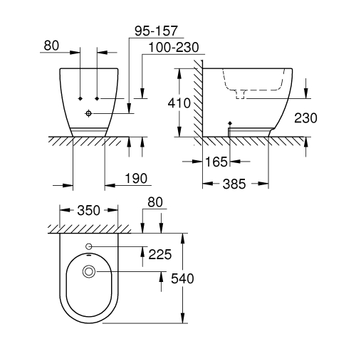 Підлогове біде Grohe Essence 3957500H