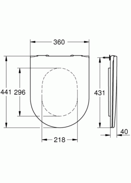 Сиденье для унитаза Grohe Essence, 39576000