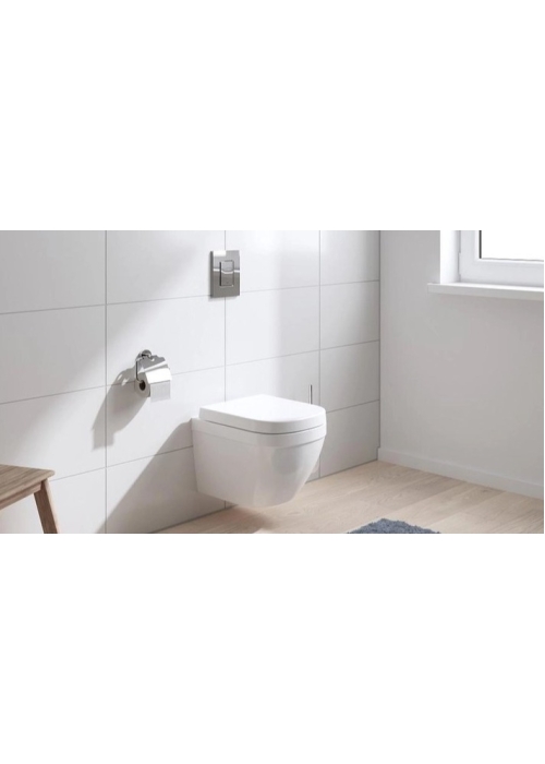 Унитаз подвесной GROHE Euro Ceramic 39328000 безободковый альпин-белый с сиденьем 39330001 Soft Close