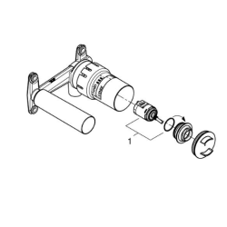 Прихована частина змішувача на 2 отвори Grohe Eurocube Joy 23429000