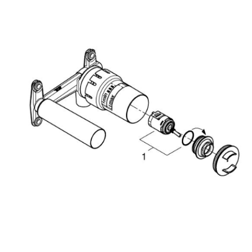 Прихована частина змішувача на 2 отвори Grohe Eurocube Joy 23429000