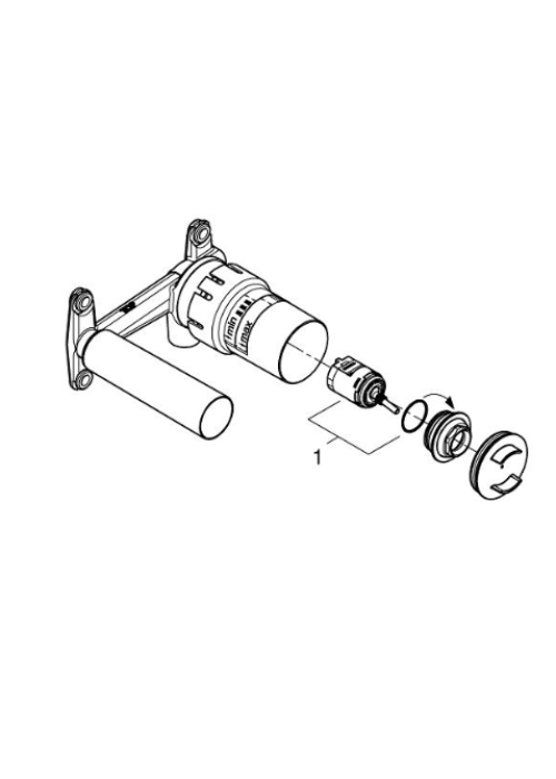 Прихована частина змішувача на 2 отвори Grohe Eurocube Joy 23429000