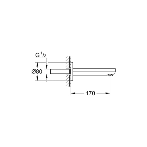 Излив для ванны Grohe Eurosmart Cosmopolitan, 13261000