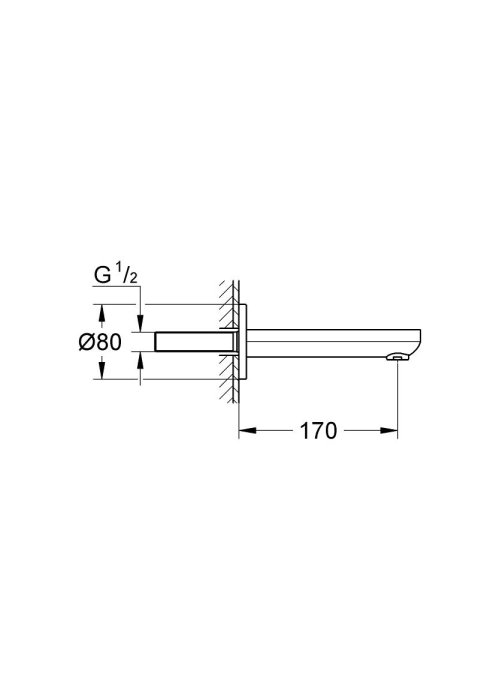 Вилив для ванни Grohe Eurosmart Cosmopolitan, 13261000