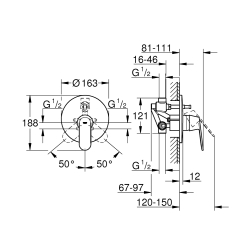 Змішувач Grohe EUROSMART Cosmopolitan 32879000