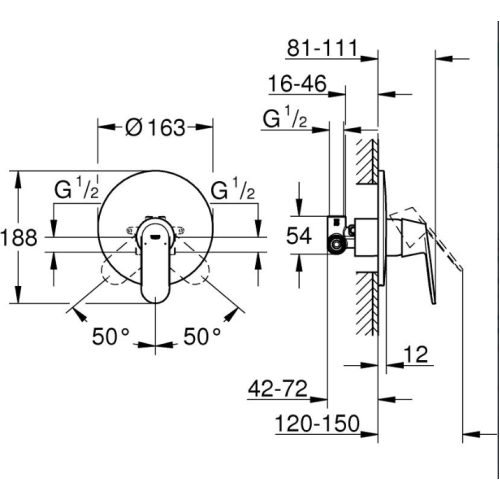 Змішувач для душу Grohe EUROSMART Cosmopolitan 32880000