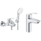 Комплект змішувачів для ванної кімнати 3 в 1 Grohe Eurosmart S UA123302S0