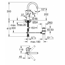 Змішувач для раковини Grohe Concetto 32629002