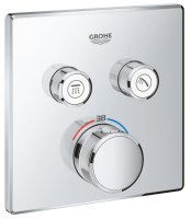 Внешняя часть смесителя на 2 выхода GROHE GROHTHERM SMARTCONTROL, 29124000