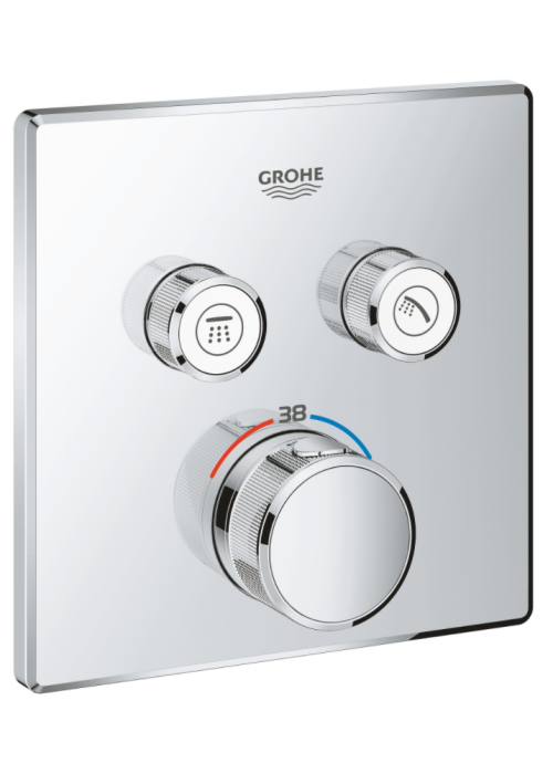 Зовнішня частина змішувача на 2 виходи GROHE GROHTHERM SMARTCONTROL, 29124000