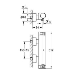 Змішувач-термостат для душу Grohe GROHTHERM 2000 34169001