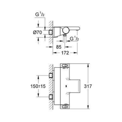 Змішувач-термостат для ванни Grohe GROHTHERM 2000 NEW 34464001