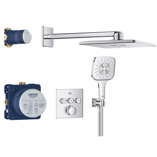 Комплект скрытого монтажа для ванны и душа Grohe Grohtherm SmartControl,  34864000