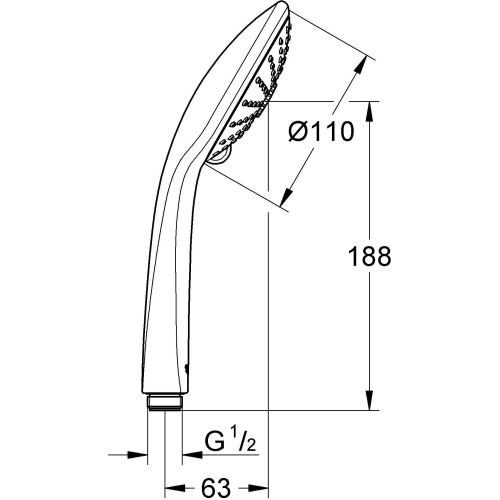 Ручний душ Grohe Euphoria 110 Massage, 27221001