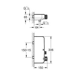 Смеситель-термостат для душа Grohe Grohtherm SmartControl, 34719000