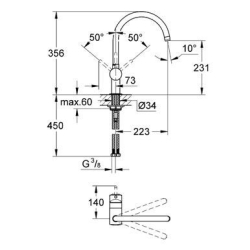 Змішувач для миття Grohe MINTA 32917000