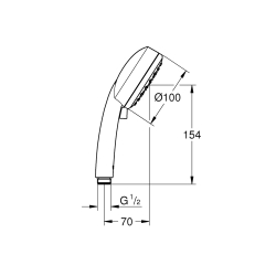 Ручной душ Grohe Tempesta Cosmopolitan 27571002